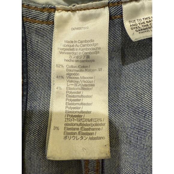 Madewell 10" High-Rise Skinny Jeans Women's Size 31 Denim - Picture 7 of 11